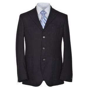 MALO Dark Midnight Blue Slim Wool 3-Button Sport Coat 42 Regular 42R $1,075